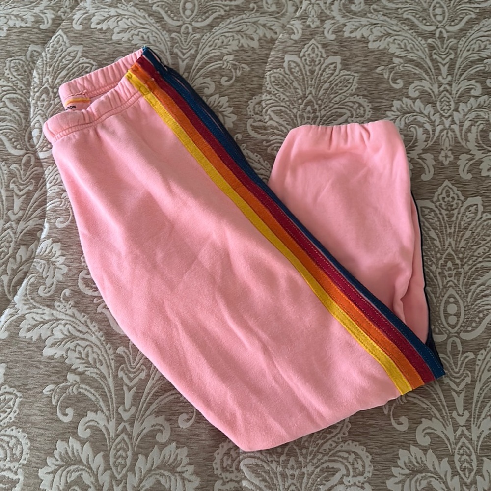 Peach Aviator Nation Sweatpants